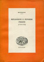 Riflessioni E Pensieri Inediti (1716-1755)