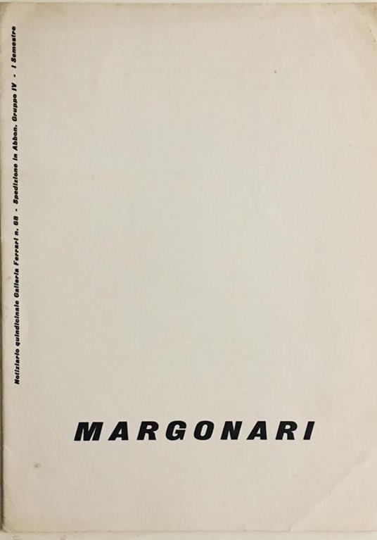 Margonari - Renzo Margonari - copertina