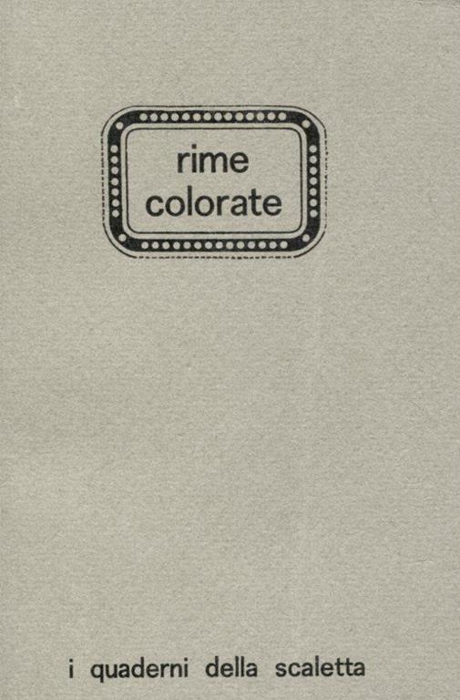 Rime colorate - Dino Carlesi - copertina