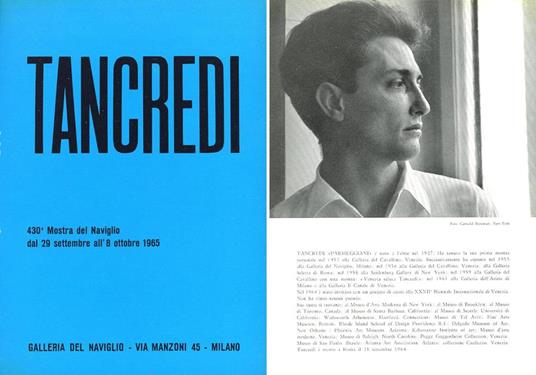 Tancredi - Tancredi Bianchi - copertina