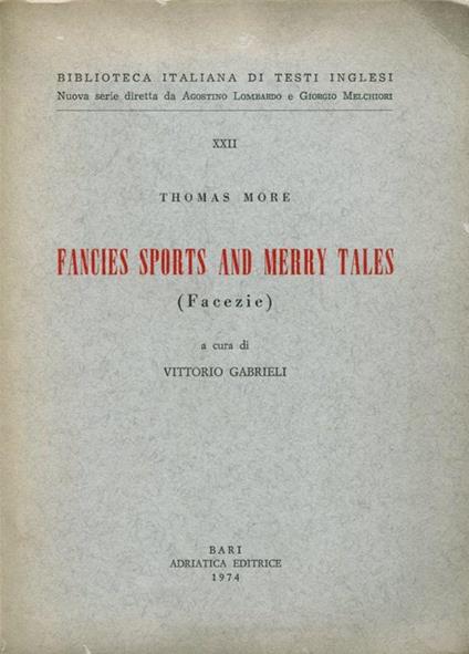 Fancies sports and merry tales (Facezie) - Thomas Moore - copertina