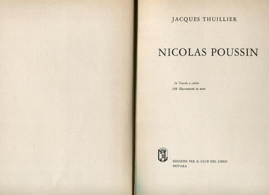 Nicolas Poussin - Jacques Thuillier - copertina