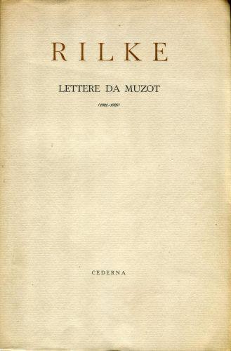 Lettere da Muzot (1921-1926) - Rainer M. Rilke - copertina