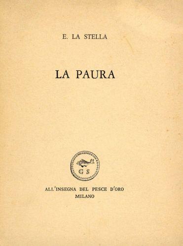 La paura - Enrico La Stella - copertina