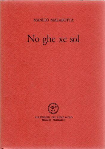 No ghe xe sol - Manlio Malabotta - copertina