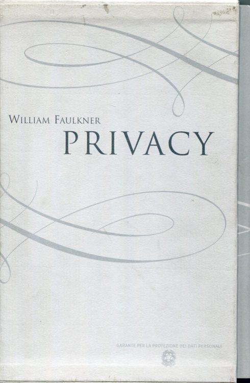 Privacy - William Faulkner - copertina