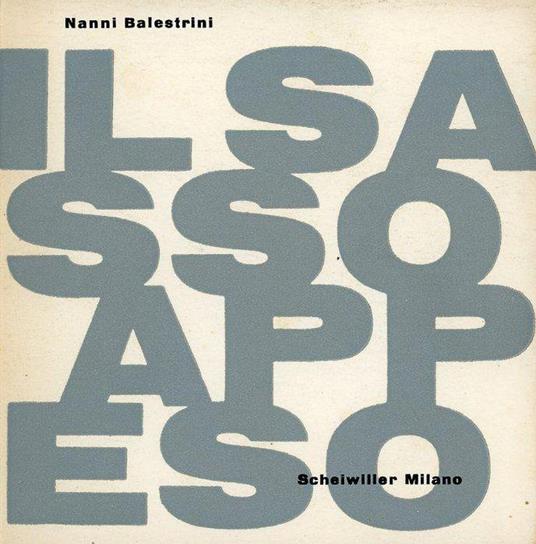 Il sasso appeso - Nanni Balestrini - copertina