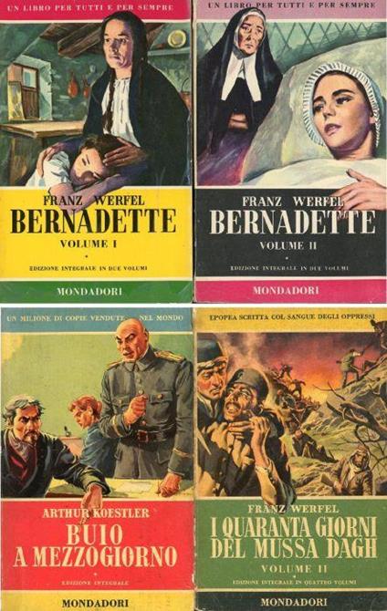 Bernadette. Volume I e Volume II - Franz Werfel - copertina