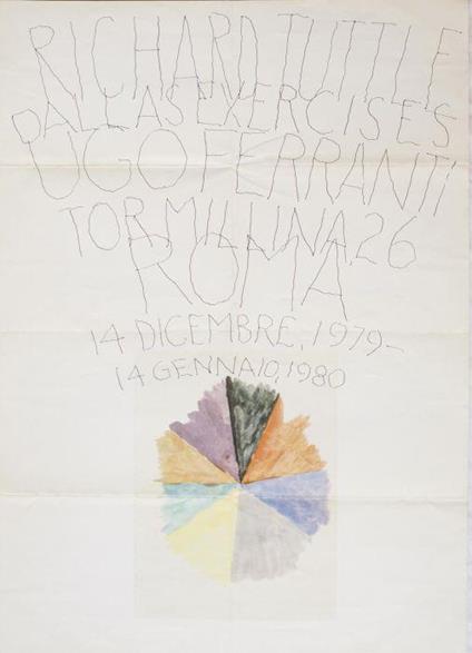 Richard Tuttle. Dallas Exercises. Galleria Ugo Ferranti 1979-1980 - Richard Tuttle - copertina