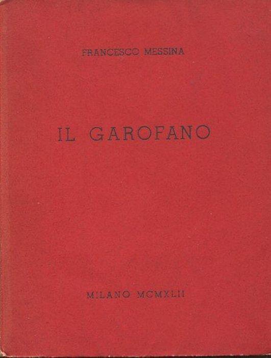 Il garofano - Francesco Messina - copertina