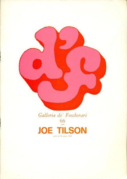 Joe Tilson, Galleria de' Foscherari 1968 - Joe Tilson - copertina