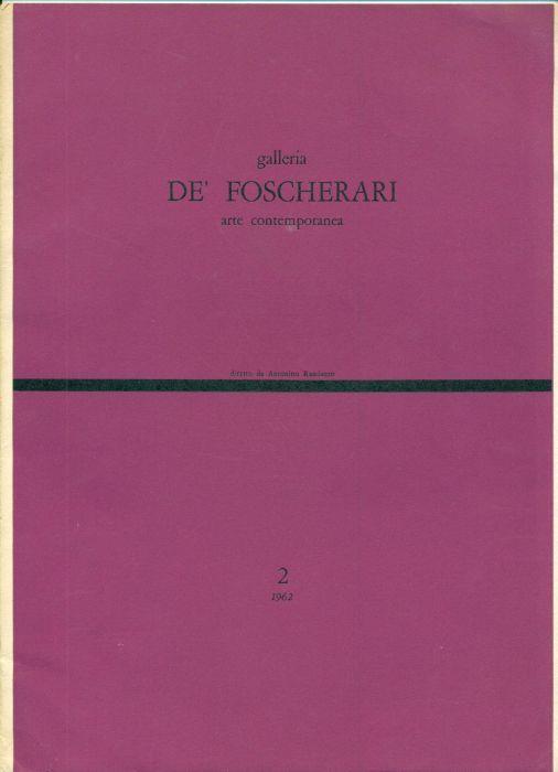 Giovani pittori italiani nel bianco e nero alla Galleria dè Foscherari dal 5 maggio al 31 maggio 1962 - copertina