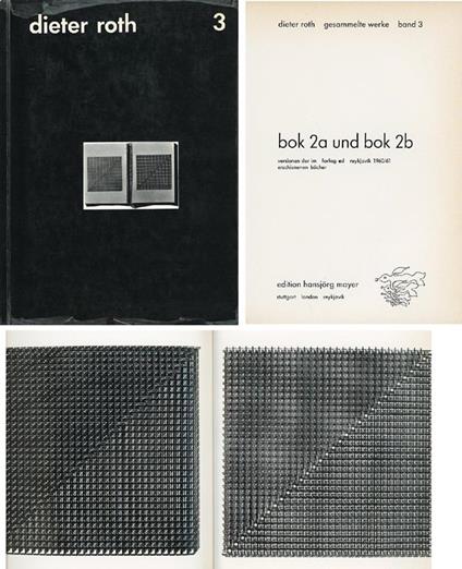 Dieter Roth. Gesammelte werke band 3. Bok 2a und bok 2b - copertina