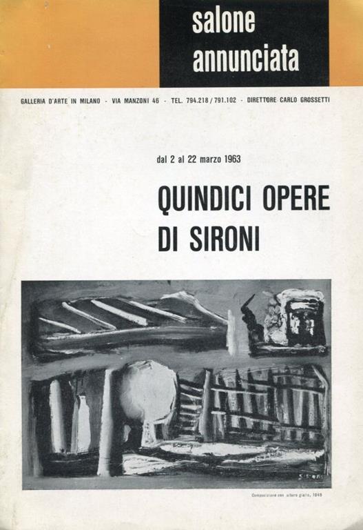 Quindici opere di Sironi - copertina