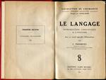 Le langage. Introduction linguistique a l'Histoire. VENDRYES, J.