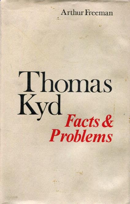 Thomas Kyd - copertina