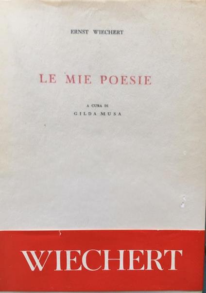 Le mie poesie - Ernst Wiechert - copertina