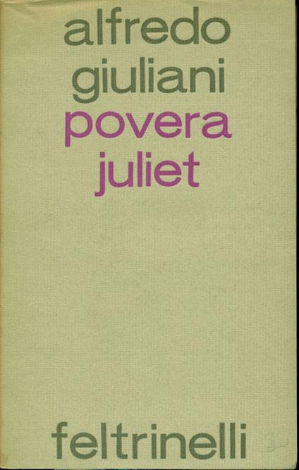 Povera Juliet - Alfredo Giuliani - copertina