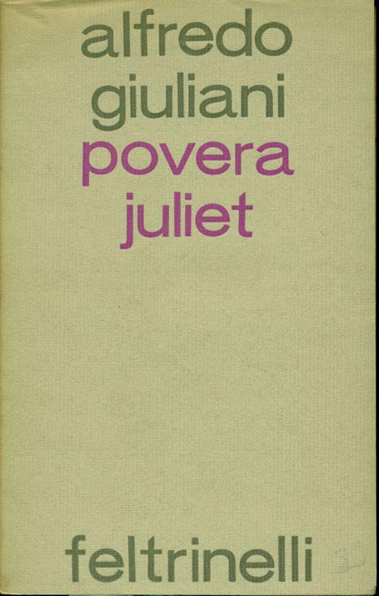 Povera Juliet - Alfredo Giuliani - copertina