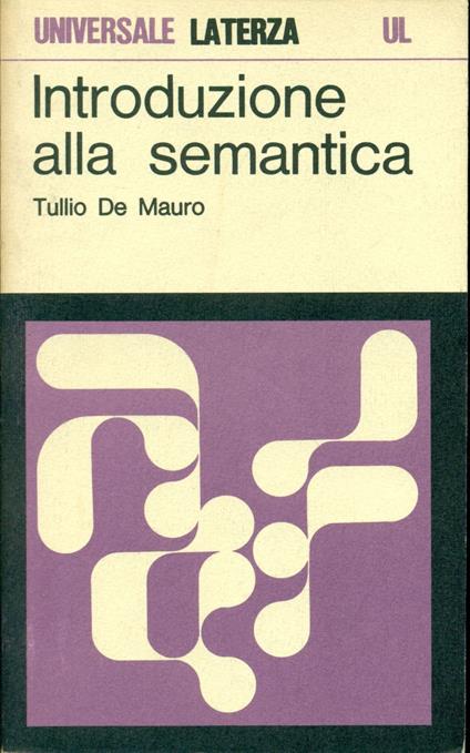 Introduzione alla semantica - Tullio De Mauro - copertina