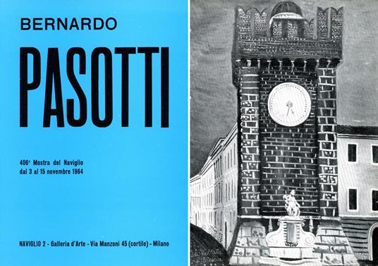 Bernardo Pasotti. Plaquette mostra Galleria del Naviglio 1964 - copertina