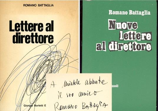 Lettere al direttore (Inedite) - Romano Battaglia - Libro Usato - Borletti  Editore - | IBS