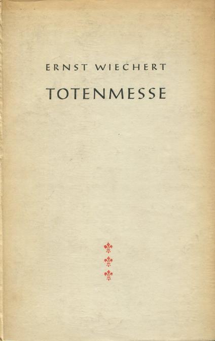 Totenmesse - Ernst Wiechert - copertina