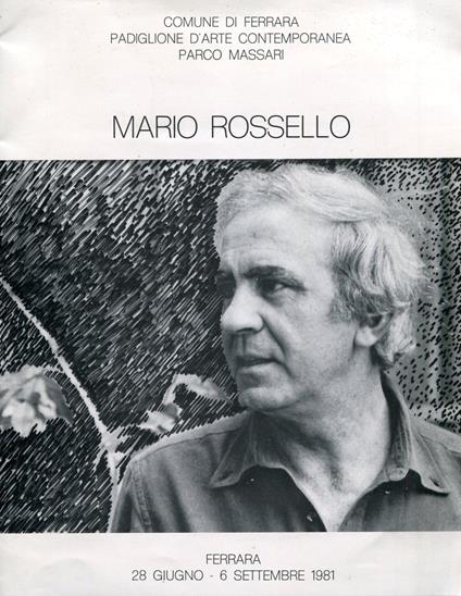 Mario Rossello. Ferrara, Padiglione d'Arte Contemporanea, 1981 - copertina