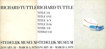 Richard Tuttle. Title 1-6 Title I-VI Title A-N Title I1-I6 Titre 1-8 Titolo 1-8 - copertina