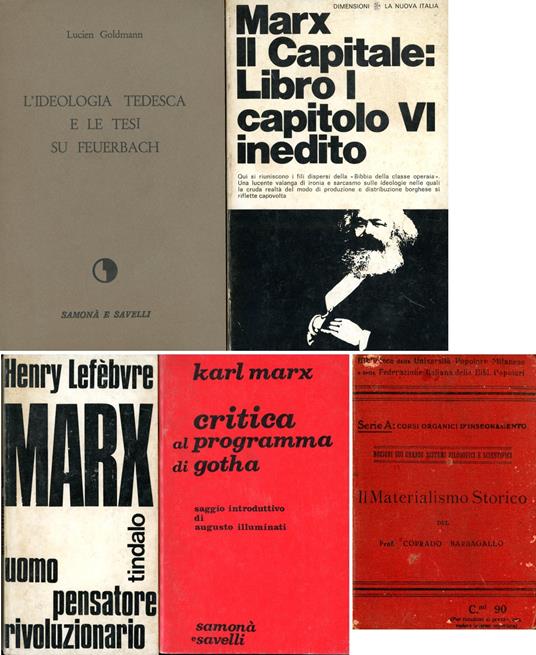 L' ideologia tedesca e le tesi su Feuerbach - Lucien Goldmann - copertina