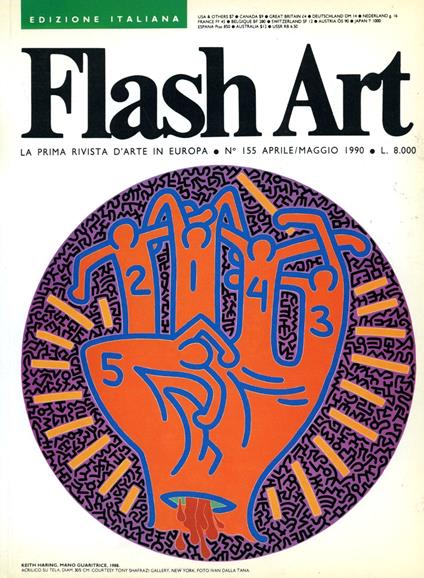 Flash Art.Aprile/Maggio 1990, N. 155 - copertina