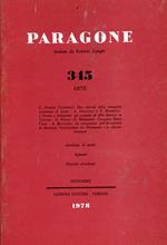 PARAGONE. Arte. Anno XXIX - Numero 345 - Novembre 1978