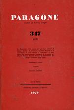 PARAGONE. Arte. Anno XXX - Numero 347 - Gennaio 1979