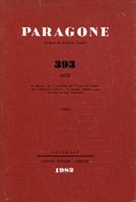 PARAGONE. Arte. Anno XXXIII - Numero 393 - Novembre 1982