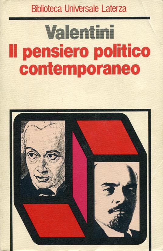 Il pensiero politico contemporaneo - Francesco Valentini - copertina