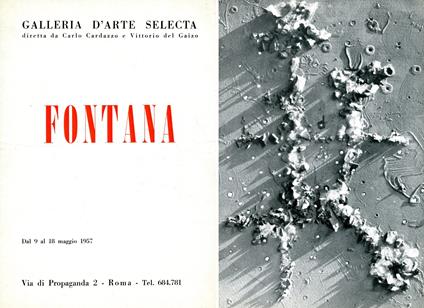 Lucio Fontana. Galleria Selecta 1957 - Lucio Fontana - copertina