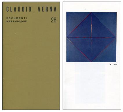 Claudio Verna. Galleria Martano/Due 1970 - Claudio Verna - copertina