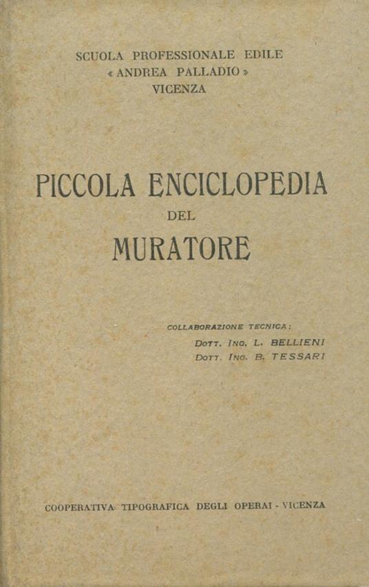 Piccola enciclopedia del muratore - copertina