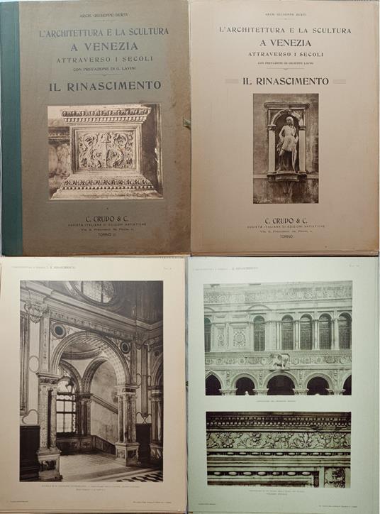 L' architettura e la scultura a Venezia attraverso i secoli. Il Rinascimento - Giuseppe Berti - copertina