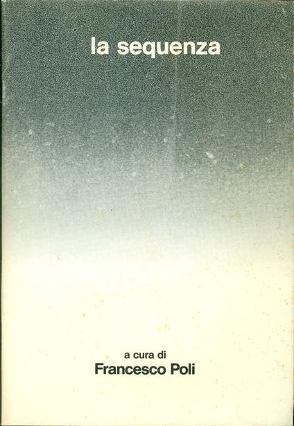 La sequenza - Francesco Poli - copertina