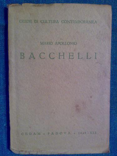 Mario Apollonio - BACCHELLI 1942 - copertina