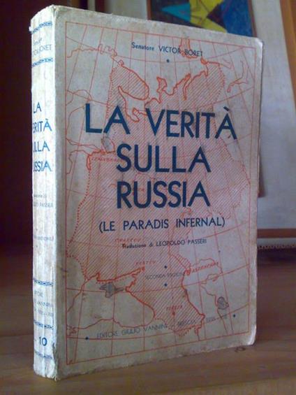 Victor Boret - LA VERITà SULLA RUSSIA - 1935 - copertina