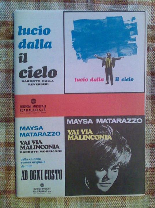 Lucio Dalla - Il Cielo /// Maysa Matarazzo - Vai Via Malinconia - 1967 - copertina