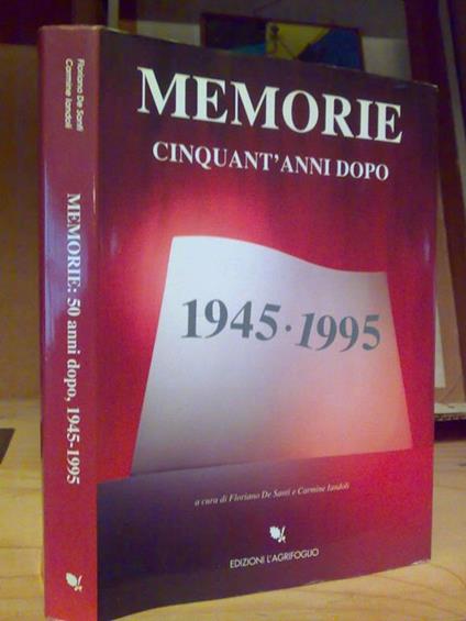 Memorie 1945 - 1995 - arte per la resistenza - copertina