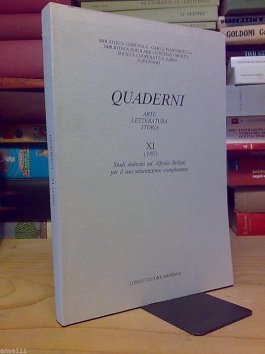 Studi Dedicati Ad Alfredo Belletti Per Il Suo Settantesimo Compleanno - 1996 - copertina