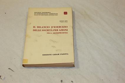 Il Il bilancio d'esercizio delle società per azioni nella giurisprudenza - copertina