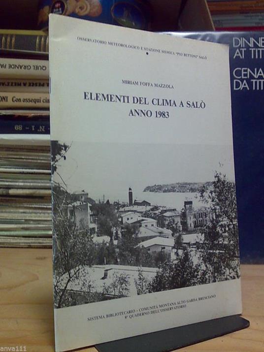 Elementi Del Clima A Salò - Anno 1983 - copertina