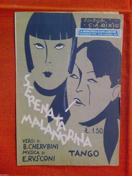 Serenata Malandrina - Cherubini / Rusconi - Anni '30 - copertina