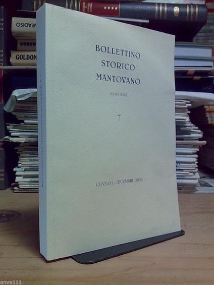 Bollettino Storico Mantovano - Gennaio-Dicembre 2008 - copertina