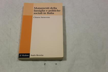 Mutamenti della famiglia e politiche sociali in Italia - copertina